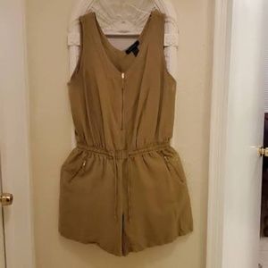 Ashley Stewart Tan Romper Shorts Women's size 16